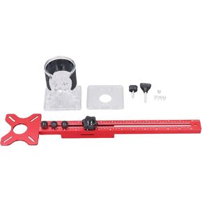 4 in 1 Router Milling Groove Bracket, Adjustable Woodworking Tool with Circle Cutting Guide, Cabinet Hardware Jig for MDF and Wood Panels, Includes Mounting Screws and in Kuwait