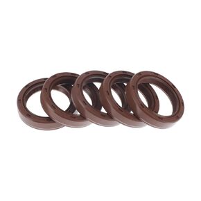 Universal Oil Seal TC Double Lip W Steel Spring Seal Ring Rotary Shaft Seal 30x40x4mm High Pressure FKM Rubber Brown 5 Pcs in Kuwait
