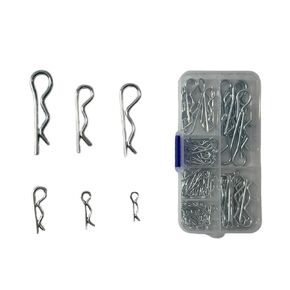 100 Pcs Stainless Steel Hardware Pins Assortment Kit Cotter Pins, Hair Pin Clips, Tractor Pins, Hitch Pin Clip for Truck Engine Repair and Farm Equipment Use in Kuwait