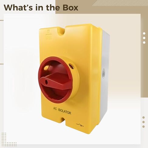 مفتاح فصل التيار المتردد، 4P 690Vac 32A، صندوق فصل خارجي مقاوم للطقس Ip65، مع قفل حزام دوار، مفتاح عازل التيار المتردد مع غلاف كمبيوتر مثبط للهب ومقبض قابل للقفل in Kuwait