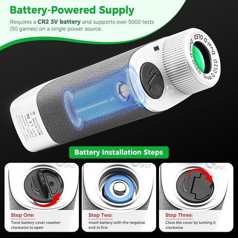 Golf Rangefinder with Slope Switch, 1300 Yards Pro Laser Range Finder for Hunting Golfing, 7X Magnification with Flag Pole Locking Vibration & Magnet Stripe & IPX7 Waterproof & OLED Dual-Color Display in Kuwait