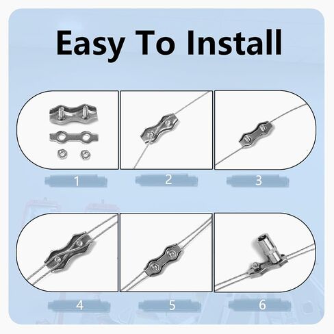 2 Pack FJ7595-1 Universal Lock Latch Release Cable and Clamp Kit Fits for BendPak and Rotary 2 Post Lift Replace FJ7595-1 5595113 5595517 in Kuwait
