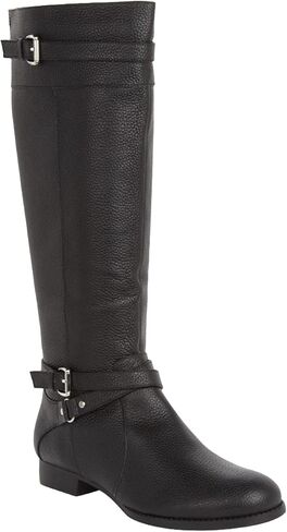 Comfortview Women's Wide Width The Janis Leather Boot in Saudi Arabia