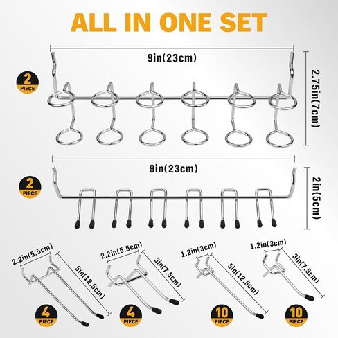 ELEAD 301-Piece Pegboard Hooks Kit, Peg Board Organizer Accessories with Bins for Organizing Various Tools, Fit 1/8 or 1/4 inch Pegboard for Hanging Storage, Garage, Workshop & Craft Room in Kuwait