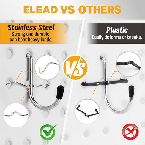 ELEAD 301-Piece Pegboard Hooks Kit, Peg Board Organizer Accessories with Bins for Organizing Various Tools, Fit 1/8 or 1/4 inch Pegboard for Hanging Storage, Garage, Workshop & Craft Room in Kuwait