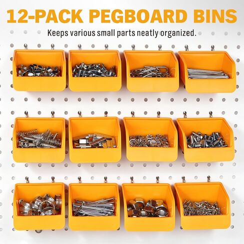 ELEAD 301-Piece Pegboard Hooks Kit, Peg Board Organizer Accessories with Bins for Organizing Various Tools, Fit 1/8 or 1/4 inch Pegboard for Hanging Storage, Garage, Workshop & Craft Room in Kuwait