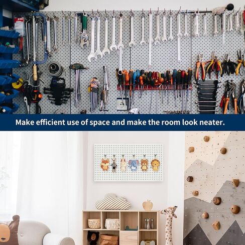 24 Pcs 1/2 in 3 Way PVC Fitting Pipe Heavy Duty PVC 3 Way Side Outlet Elbow | 80 Pcs 4 Inch Black Pegboard Hooks Metal Heavy Duty 1/8" and 1/4" Peg Hook in Kuwait