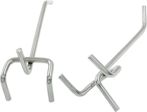 Hitefu 100 Pcs 4 Inch Stainless Steel Pegboard Hooks for Hanging, Shelving Display Hooks,Peg Wall Hooks for Garage, Storage & Organizer in Kuwait