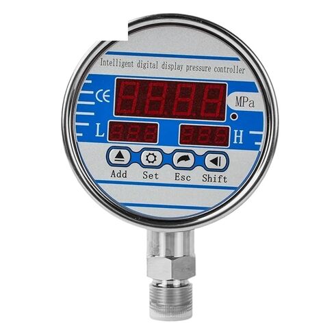 1pcs 0-60mpa Intelligent Digital Contact Pressure Gauge Digital Pressure Controller 2 Relays Output Pressure Gauge Manometer(Radial,0-0.1Mpa) in Saudi Arabia