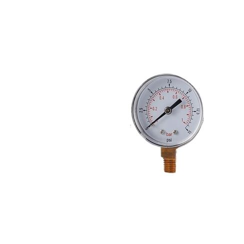 1pc 652F Pressure Gauge 0-15psi/0-1bar BSPT 1/4" BSPT Thread Low Pressure Meter Pressure Double Scale Manometer Air Water in Saudi Arabia