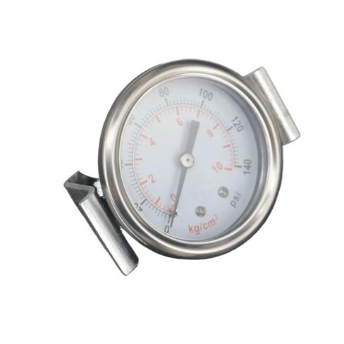 1pcs 50mm Face 0-140 PSI Air Compressor Pressure Gauge Axial Mount with Bracket G1/4" Pneumatic Part in Kuwait