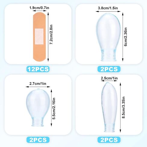 6pcs Waterproof Toe & Thumb & Finger Protectors, 3 Size Silicone Sleeve with 12 Nursing Bandage Reusable Finger Cover Cots for Shower Swimming Pedicure Manicure Nail Soaking Protection Guard in Kuwait