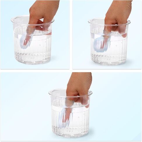 6pcs Waterproof Toe & Thumb & Finger Protectors, 3 Size Silicone Sleeve with 12 Nursing Bandage Reusable Finger Cover Cots for Shower Swimming Pedicure Manicure Nail Soaking Protection Guard in Kuwait