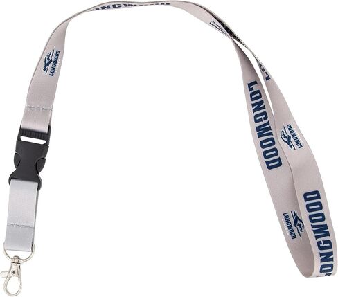 Desert Cactus Longwood University Lanyard Lancers Car Keys ID Badge Holder Keychain Detachable Breakaway Snap Buckle (Gray) in Kuwait
