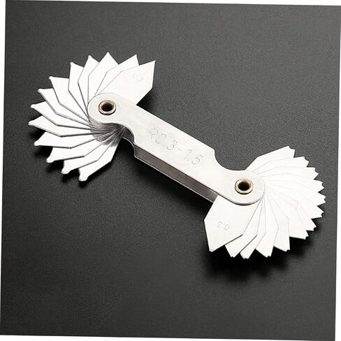 2pcs Stainless Steel Radius Gauge High Hardness Measuring Tool for Convex Arc Ranges Precision for Machinists and Die Makers in Kuwait