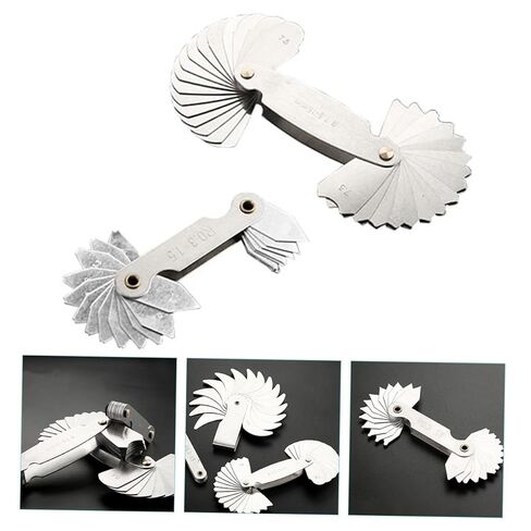 2pcs Stainless Steel Radius Gauge High Hardness Measuring Tool for Convex Arc Ranges Precision for Machinists and Die Makers in Kuwait