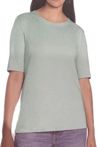 Orvis Women's Scoop Neck Pima Cotton Elbow Sleve Top in Kuwait
