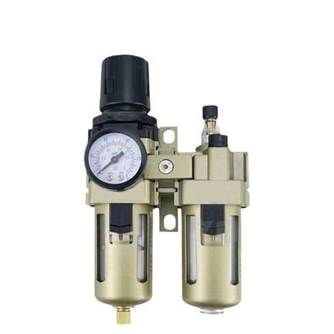 1pcs AC4010-04/06 AC5010-06/10 Pneumatic Pressure Regulator Oil Water Separator with Manual Drainage, Compressor Air Filter Moisture(AC4010-04,Copper Filter) in Kuwait