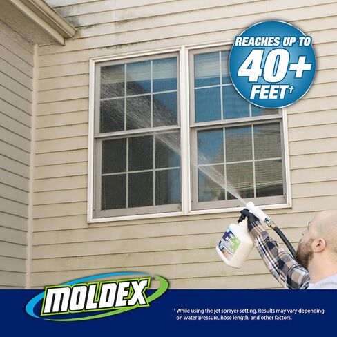 Moldex® Instant Outdoor Cleaner with Bleach, 64 oz Hose End Sprayer, 2 Pack, Fast Acting Outdoor Surface Cleaner for Siding, Decks, Fences and Exterior Surfaces in Kuwait