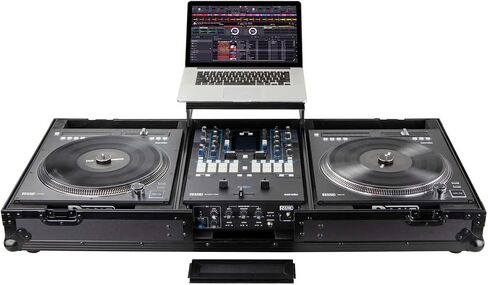 Black Low Profile Rane Twelve and Rane Seventy/Seventy-Two Coffin Flight Case with Glide Platform in Kuwait
