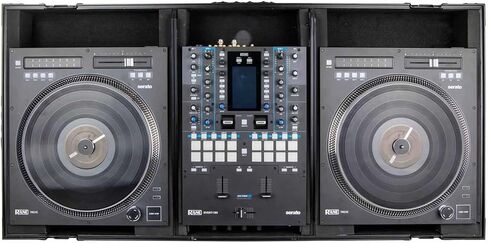 Black Low Profile Rane Twelve and Rane Seventy/Seventy-Two Coffin Flight Case with Glide Platform in Kuwait