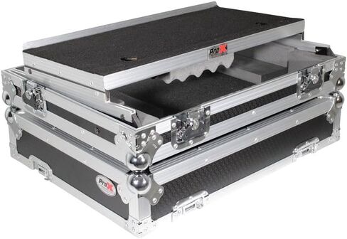 ProX XS-UXLT MK2 Universal Flight Style Road Case for Medium Size DJ Controllers with Sliding Laptop Shelf in Saudi Arabia