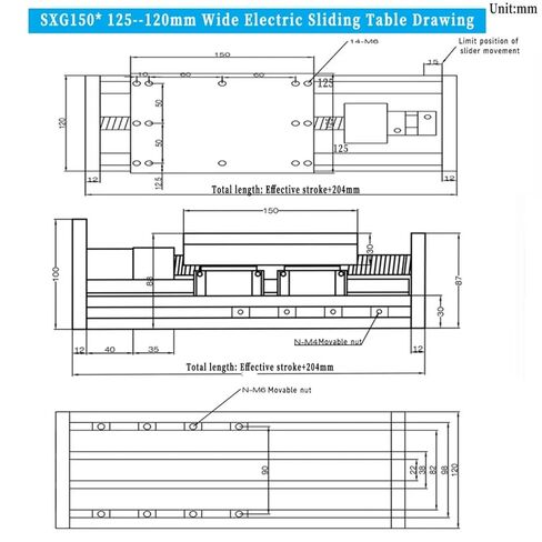 1 قطعة 150 مللي متر دليل خطي مزدوج الثقيلة المسمار انزلاق الجدول SFU1605/2005/2010 X Y Z محور المرحلة المحرك 4 HGR15 (ل 80 سيرفو ، 400 مللي متر ، SFU2005) in Kuwait