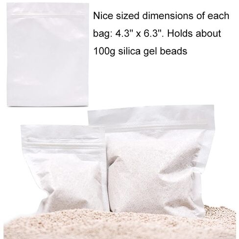Wisesorb 7LBS Premium Desiccant Bulk Material 3A Molecular Sieve, Reusable Desiccant Dehumidifier with 20pcs Resealable Nonwoven Zip Bags in Kuwait