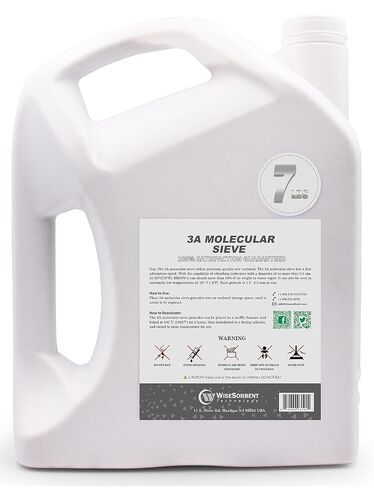 Wisesorb 7LBS Premium Desiccant Bulk Material 3A Molecular Sieve, Reusable Desiccant Dehumidifier with 20pcs Resealable Nonwoven Zip Bags in Kuwait