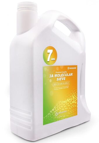 Wisesorb 7LBS Premium Desiccant Bulk Material 3A Molecular Sieve, Reusable Desiccant Dehumidifier with 20pcs Resealable Nonwoven Zip Bags in Kuwait