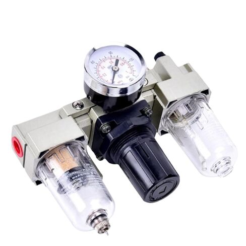 1 قطعة AC2000-02/AC3000-03 معالج هواء هوائي 3 في 1 فلتر ضاغط ومنظم وصمام تنفيس وفاصل زيت (AC3000-03، فلتر نحاسي) in Kuwait