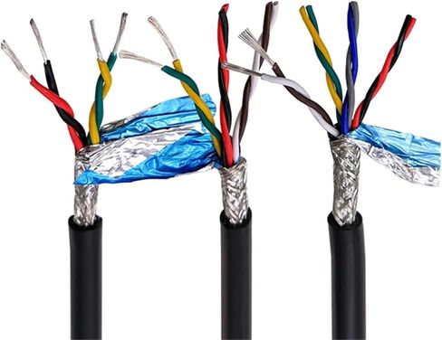 كابل زوج ملتوي محمي 1M RVSP - 2/4/6/8/10/12/14/16 كور، نحاس نقي (24AWG/26AWG)، لسلك إشارة الاتصالات 485 (6 كور 24AWG رمادي) in Kuwait