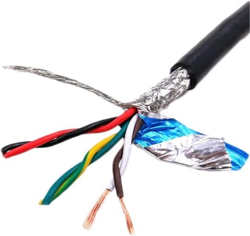 كابل زوج ملتوي محمي 1M RVSP - 2/4/6/8/10/12/14/16 كور، نحاس نقي (24AWG/26AWG)، لسلك إشارة الاتصالات 485 (6 كور 24AWG رمادي) in Kuwait