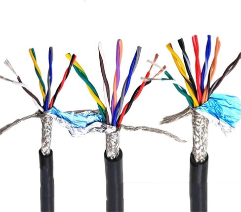 كابل زوج ملتوي محمي 1M RVSP - 2/4/6/8/10/12/14/16 كور، نحاس نقي (24AWG/26AWG)، لسلك إشارة الاتصالات 485 (6 كور 24AWG رمادي) in Kuwait
