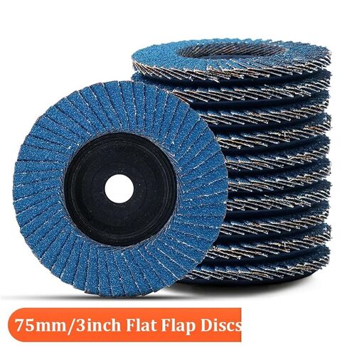Flap Discs 75mm Zirconia Grinding Wheels Sanding Disc Type 27 Grinding Wheels for Stainless Steel Sheet Metal(1 Piece) in Kuwait
