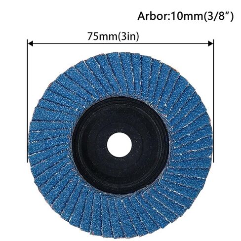 Flap Discs 75mm Zirconia Grinding Wheels Sanding Disc Type 27 Grinding Wheels for Stainless Steel Sheet Metal(1 Piece) in Kuwait