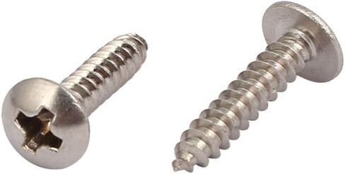 Uxcell M3x14mm الموضوع 316 الفولاذ المقاوم للصدأ الجمالون فيليبس رئيس برغي حافر ذاتيًا 25 قطعة in Kuwait