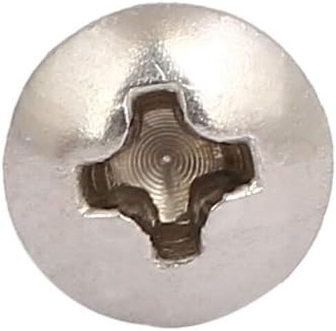 Uxcell M3x14mm الموضوع 316 الفولاذ المقاوم للصدأ الجمالون فيليبس رئيس برغي حافر ذاتيًا 25 قطعة in Kuwait