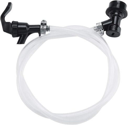 Premium Beer Hose Kit with Party Picnic Tap Ball Lock Disconnect Durable Portable Beer Dispenser for Outdoor Parties Camping Transparent Black 100cm 3.28ft in Kuwait