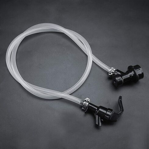 Premium Beer Hose Kit with Party Picnic Tap Ball Lock Disconnect Durable Portable Beer Dispenser for Outdoor Parties Camping Transparent Black 100cm 3.28ft in Kuwait