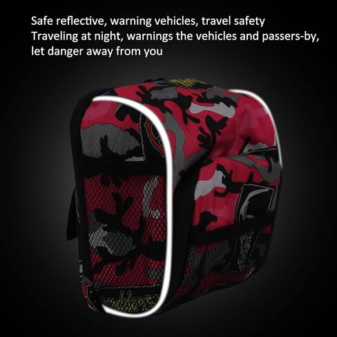 Pink Riding Bag Front Bike Handlebar Bag Multifunctional Cycling Hanging Pouch for Electric Vehicle Bicycle Motorcycle Tricycle 7.4x5.5x3.5in in Kuwait