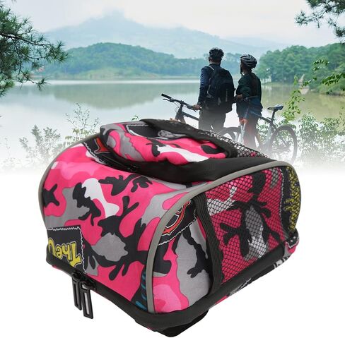 Pink Riding Bag Front Bike Handlebar Bag Multifunctional Cycling Hanging Pouch for Electric Vehicle Bicycle Motorcycle Tricycle 7.4x5.5x3.5in in Kuwait