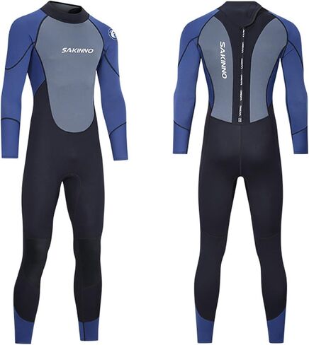 Wetsuits for Men 3/2mm Neoprene Full Body Back Zip Wet Suit Stretch Insulated UV Protection Driving Surfing Swimming in Kuwait