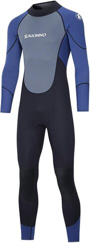 Wetsuits for Men 3/2mm Neoprene Full Body Back Zip Wet Suit Stretch Insulated UV Protection Driving Surfing Swimming in Kuwait