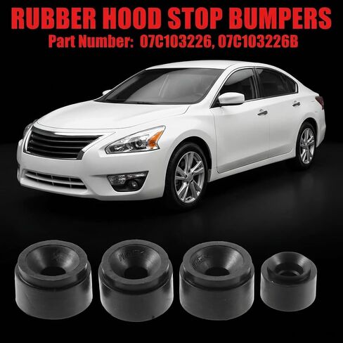 4 قطع غطاء المحرك مجموعة حلقات مطاطية متوافقة مع Audi A4 A6 Q5 VW Golf Jetta Passat Skoda Seat 2.0T TDI - استبدال 06J103226A 07C103226 - وسادة عازلة ممتصة للصدمات in Kuwait