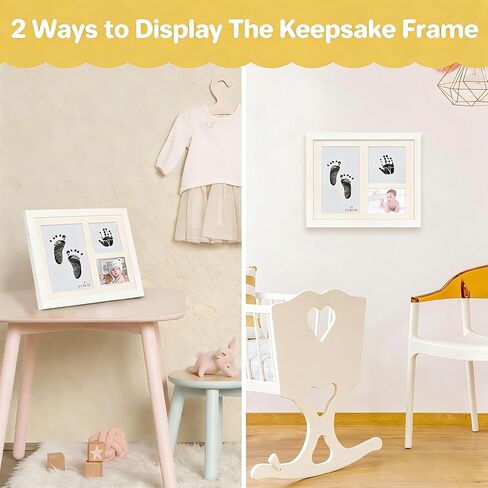 Beboan Inkless Hand and Stagprint Kit ، طقم البصمة للأطفال مع عدم وجود وسادة حبر ملمس نظيفة ، وإطارات تذكار للأطفال وملصقات DIY ، وهدايا الأطفال المخصصة ، ومجموعة طباعة الكلاب in Kuwait