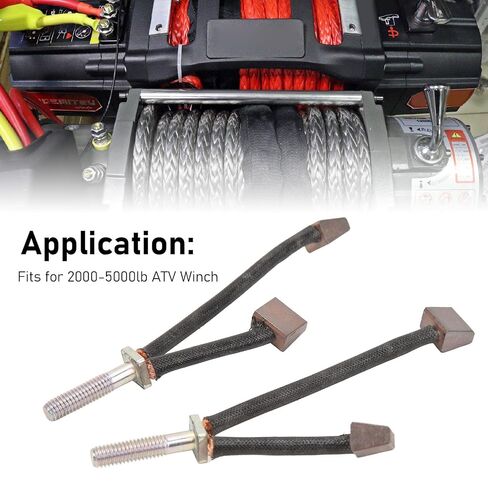 Carbon Motor Brush Kit, Strong Power Output Brushes Increased Speed Latter Lasting Durability for 2000 to 5000lb Winch in Kuwait