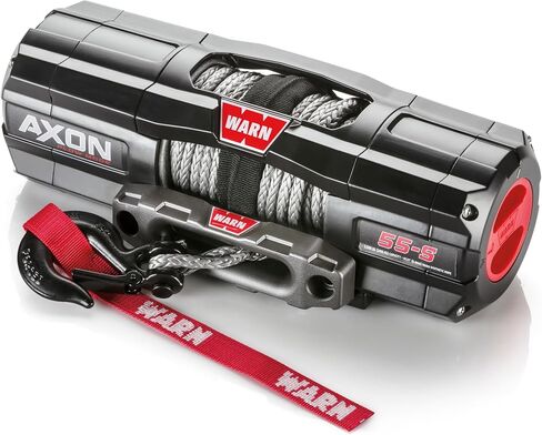 Warn Axon 55-S Plow Mode Synthetic Winch with 50' Spydura Rope, Wireless Receiver, 1/4 Inch in Kuwait
