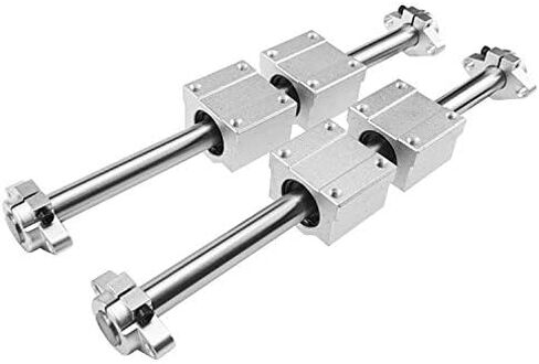 Professional 10pcs Optical Axis Linear Rail Shaft OD8/10/12mm 200-600mm+SCS8/10/12UU Linear Bearing Blocks+SHF8/10/12 Bearing Support(400mm,16mm) in Kuwait