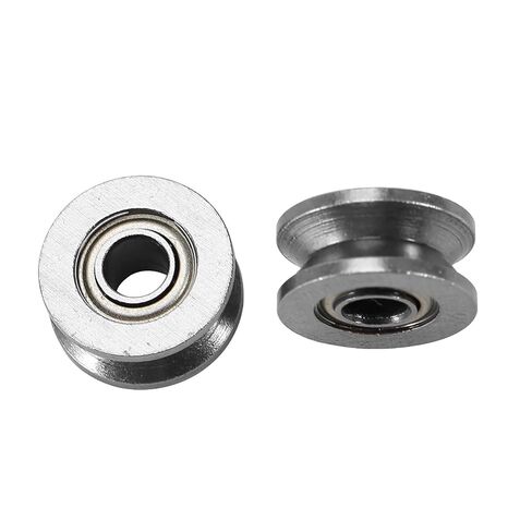 Stainless V Bearing Grooved Mini Pulley Wheels Rollerball Pulley for Rail Track Linear Motion System 4x13x6mm 10pcs in Kuwait